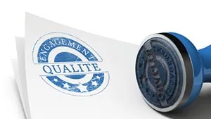 Tampon « engagement qualité »