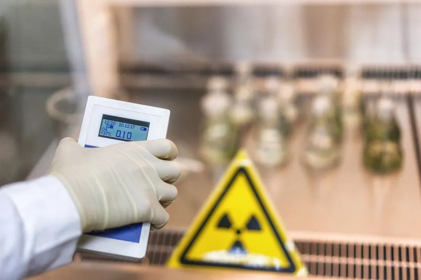 Mesure de contamination avec un appareil de radioprotection